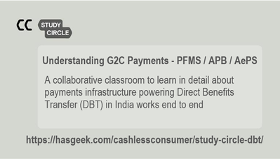 Study Circle - Understanding G2C Payments - PFMS / APB / AePS