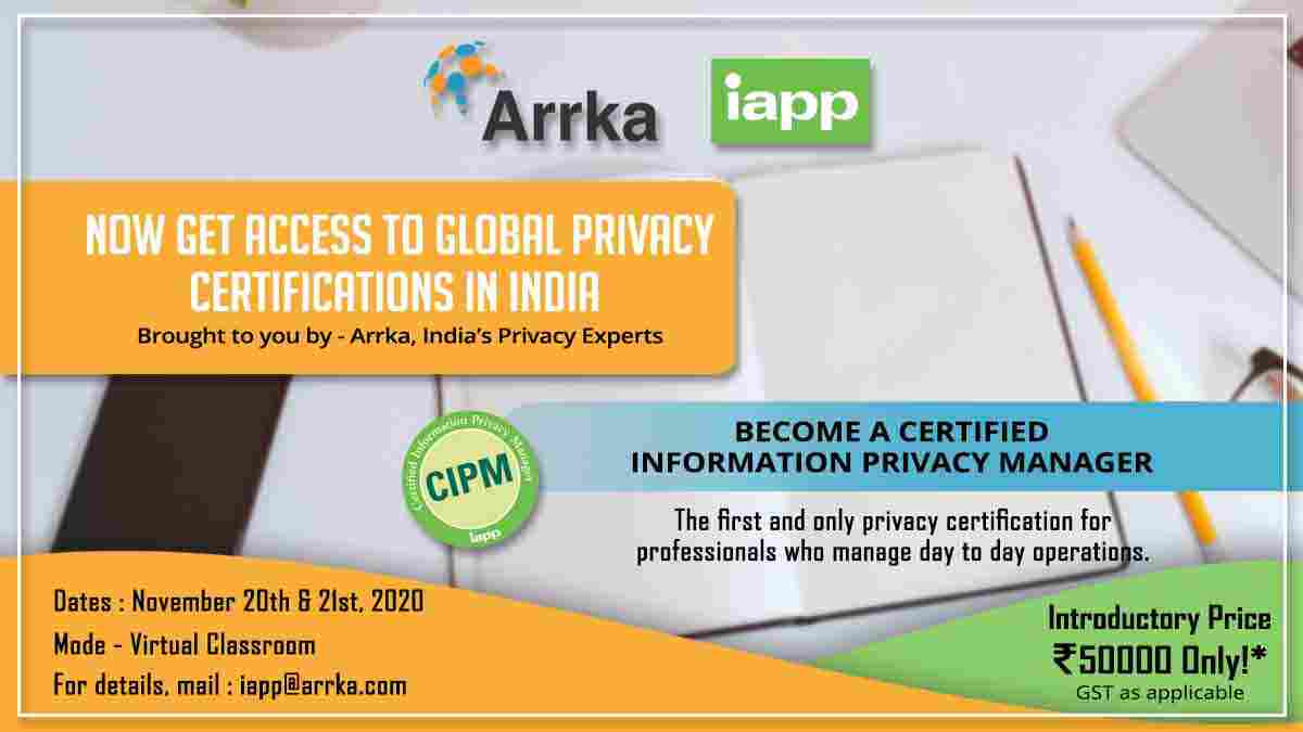 Certified Information Privacy Manager (CIPM) Training
