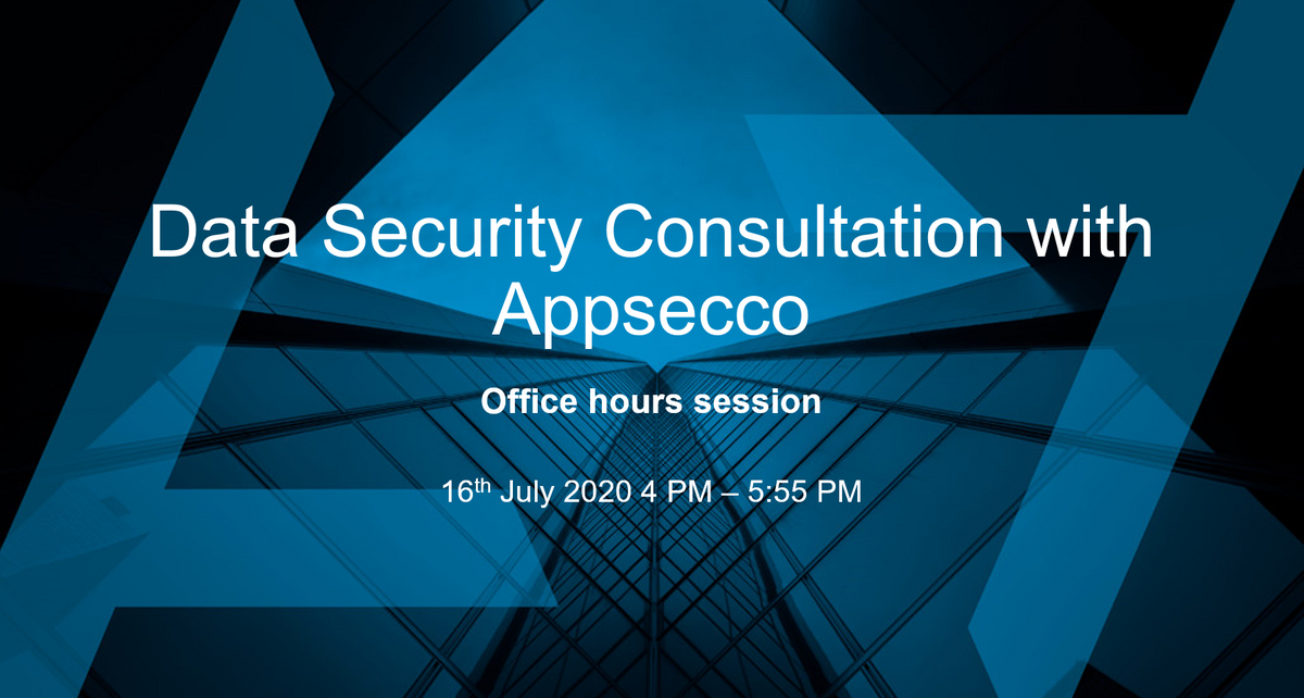 Data security consultation with Appsecco - Office hours session