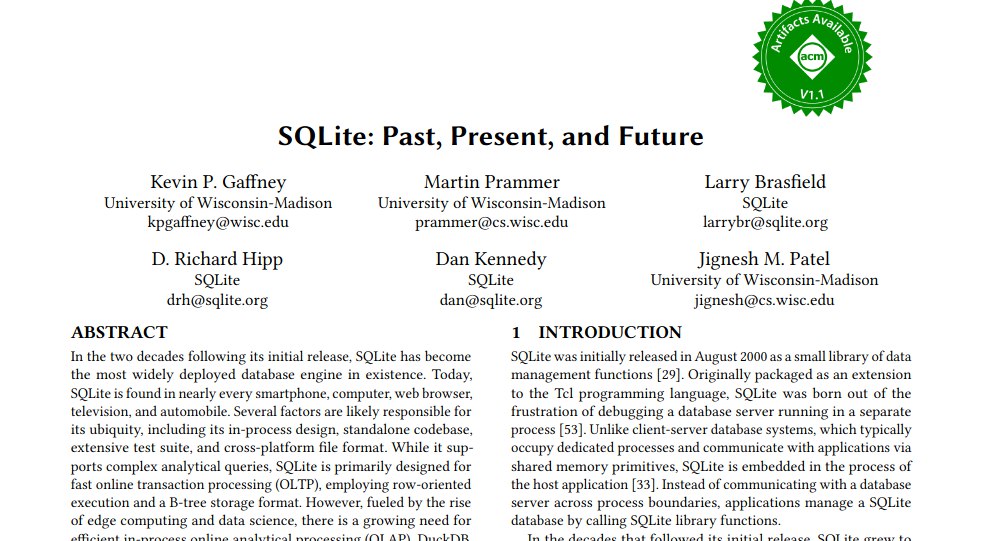 PWL Sep 2023: "SQLite: Past, Present, and Future"