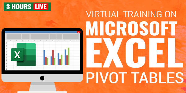 3 Hour Live Training on Microsoft Excel Pivot Tables