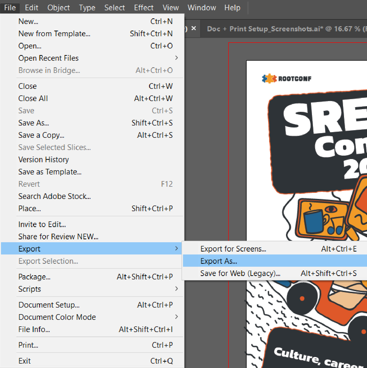 Adobe Illustrator_Print PDF Setup_HQ setting_Screenshot