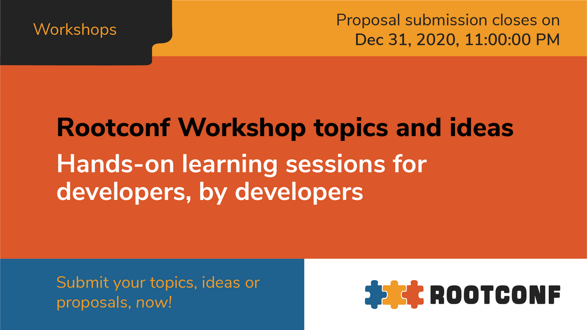 Call for Proposals for Workshops