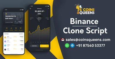 Binance Clone Script | Binance Clone App Development | Free Demo @ CoinsQueens
