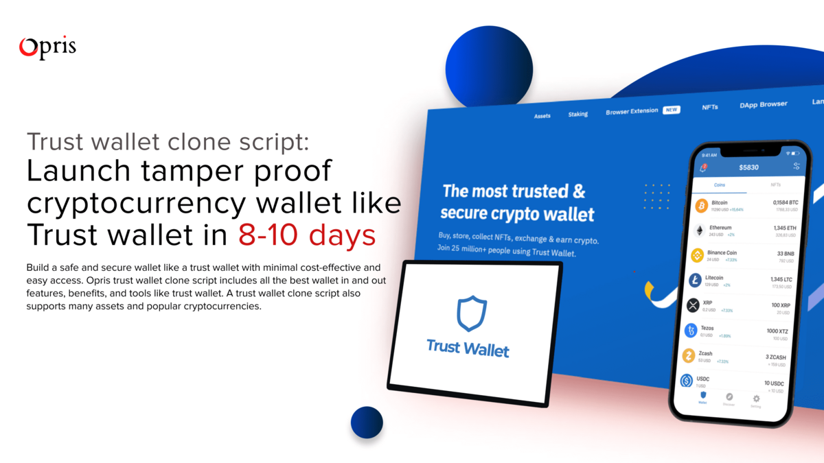 Create a Safe and User-Friendly Crypto Wallet with Trust Wallet Clone Script