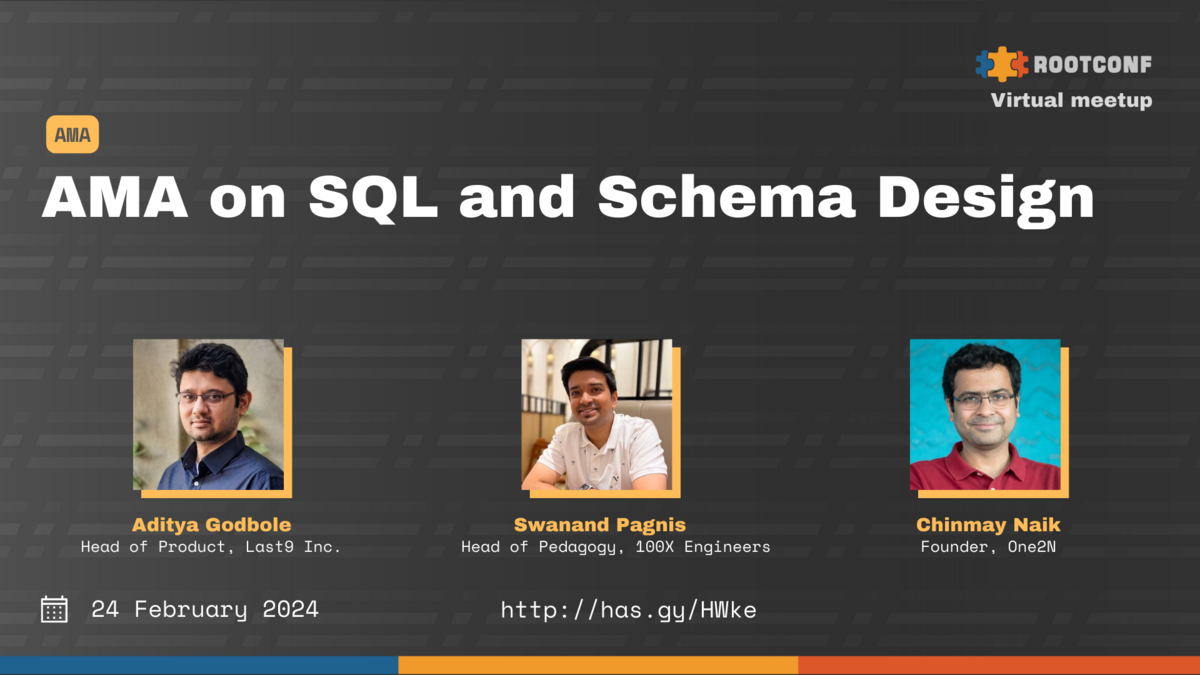 AMA on SQL and Schema Design