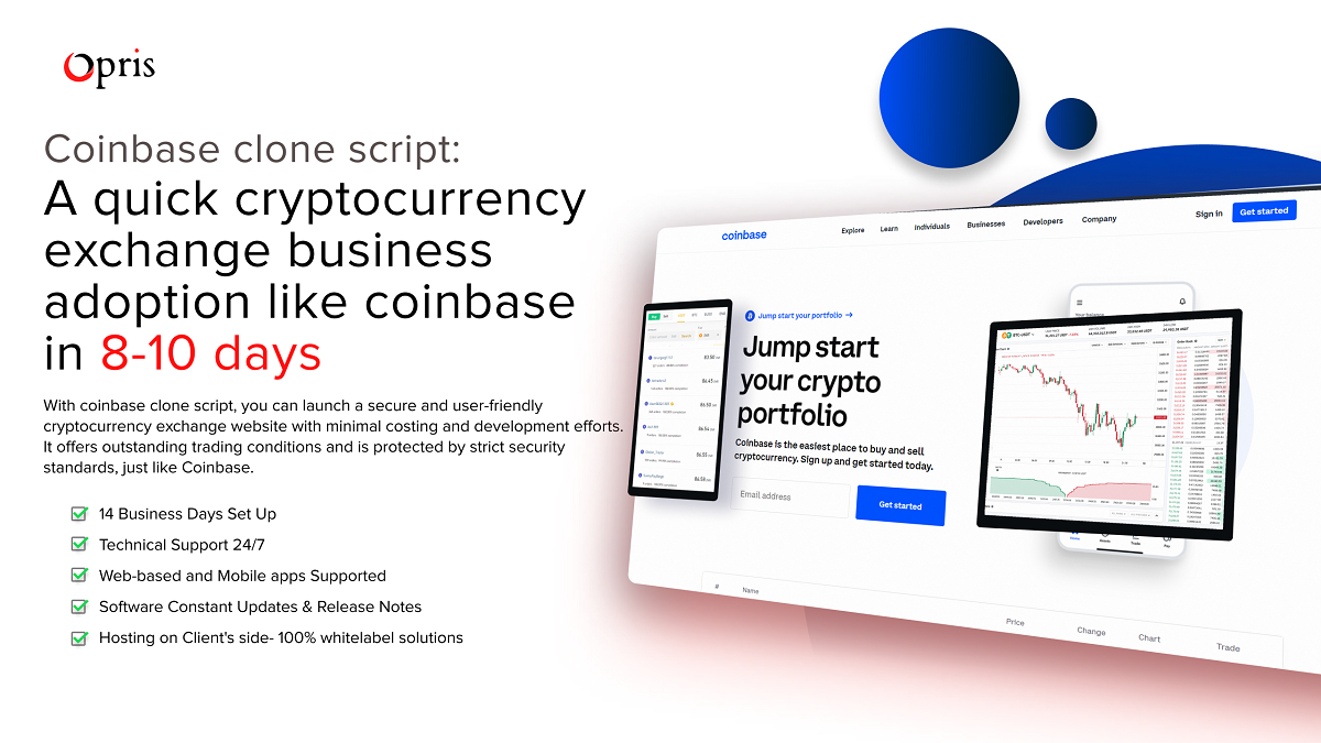 Launch Your Own Cryptocurrency exchange business with Coinbase Clone Script!