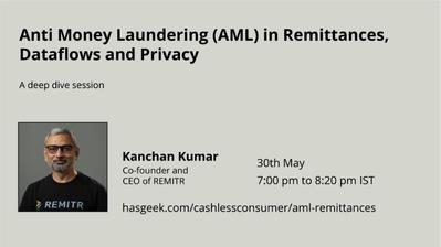 Anti Money Laundering (AML) in Remittances, Dataflows and Privacy